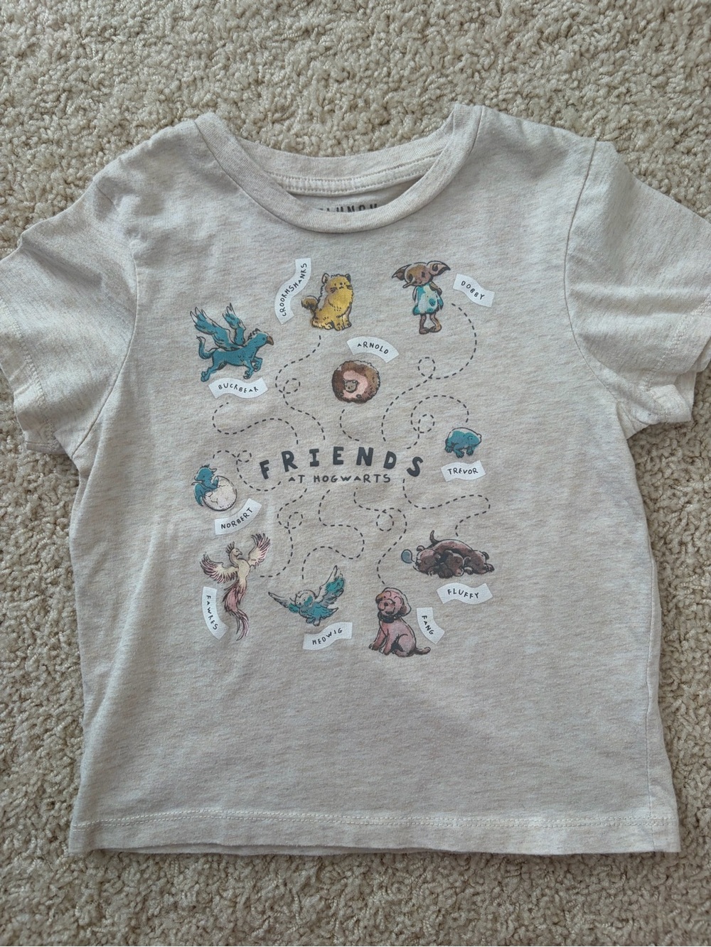 Friends at Hogwarts Toddler Graphic Tee - Cream